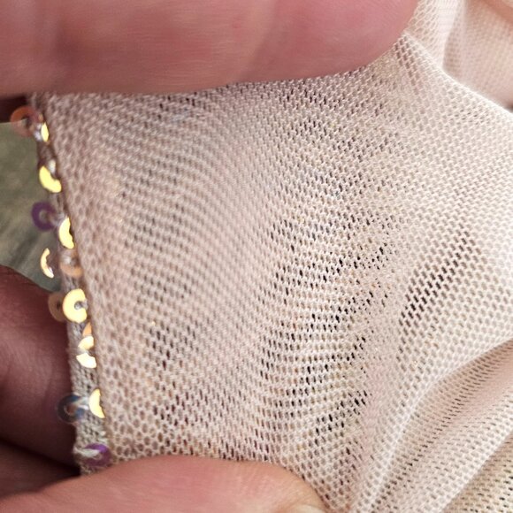 NWOT San Souci Shimmer Pearl Sequin Crop Top Bralette, S - Picture 8 of 10